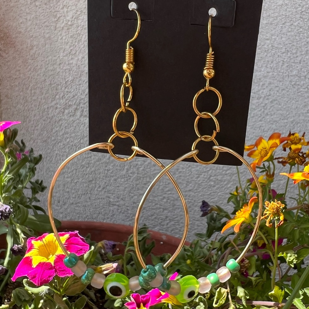 Evil Eye Collection 🧿 Triple Hoop Earrings